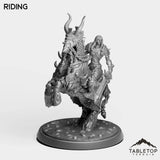 Tabletop Terrain Miniature Riding DK Horseman Priestess