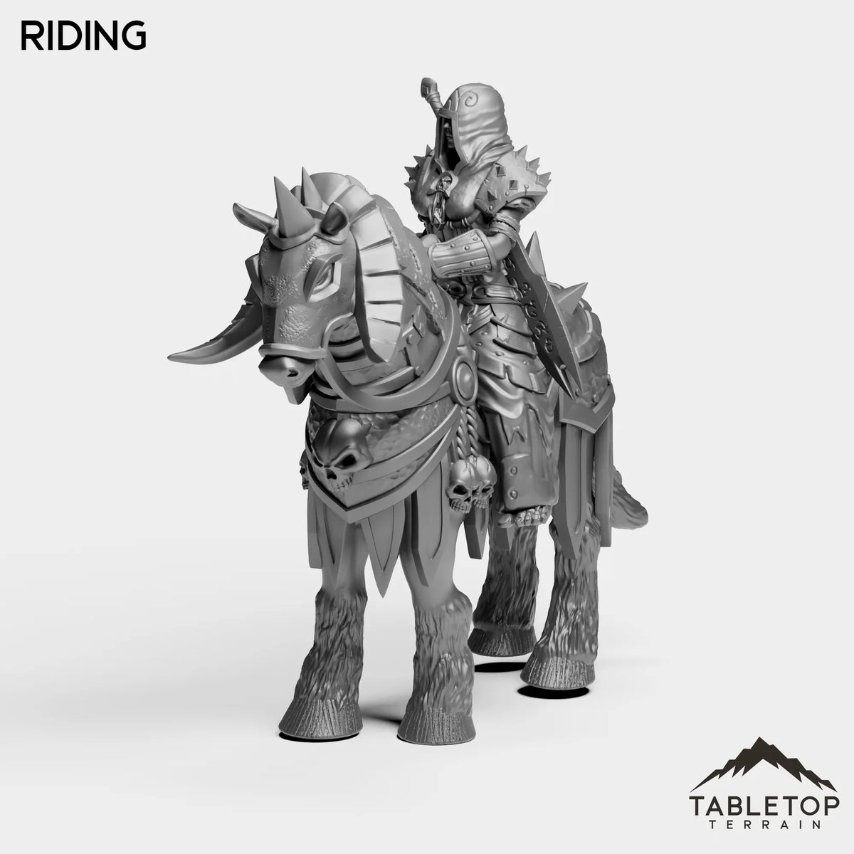 Tabletop Terrain Miniature Riding DK Humans Female