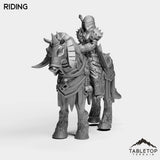 Tabletop Terrain Miniature Riding DK Humans Female