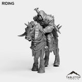 Tabletop Terrain Miniature Riding DK Orcs