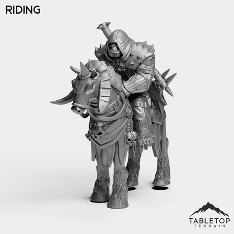 Tabletop Terrain Miniature Riding DK Orcs