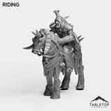 Tabletop Terrain Miniature Riding DK Troll