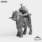 Tabletop Terrain Miniature Riding DK Trolls
