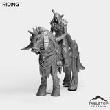 Tabletop Terrain Miniature Riding DK Undead Female