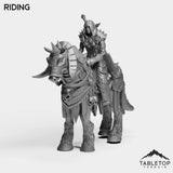 Tabletop Terrain Miniature Riding DK Undead Female