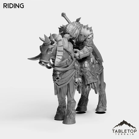 Tabletop Terrain Miniature Riding DK Werewolf