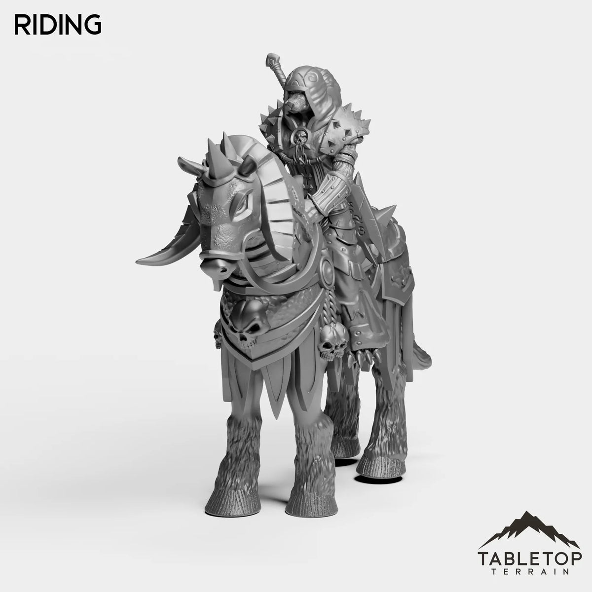 Tabletop Terrain Miniature Riding DK Werewolf Female