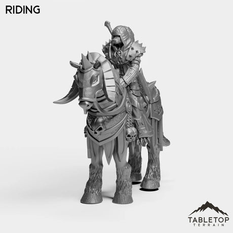 Tabletop Terrain Miniature Riding DK Werewolf Female