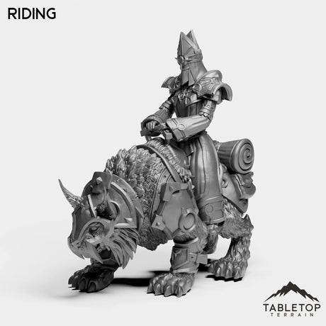 Tabletop Terrain Miniature Riding Highland Caster Female