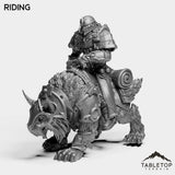 Tabletop Terrain Miniature Riding Highland Hunter