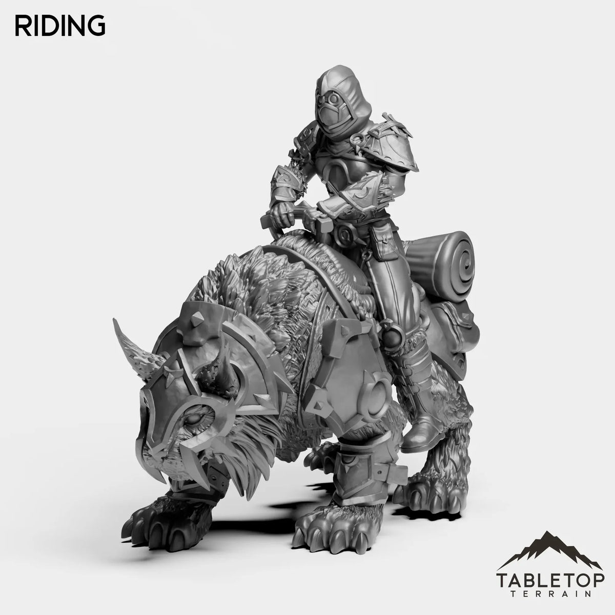 Tabletop Terrain Miniature Riding Highland Rogue Female