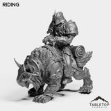 Tabletop Terrain Miniature Riding Highland Warrior