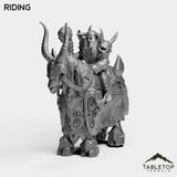 Tabletop Terrain Miniature Riding Horseman Boss 1