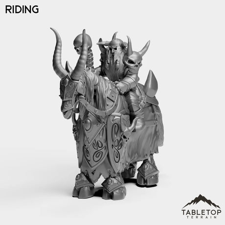 Tabletop Terrain Miniature Riding Horseman Boss 1