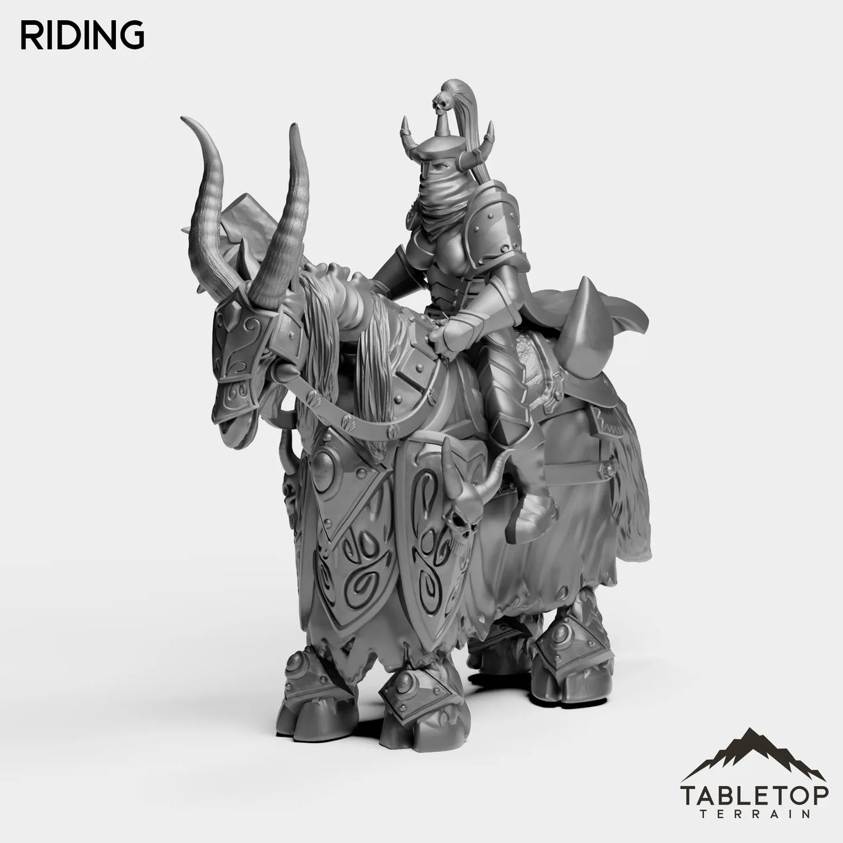 Tabletop Terrain Miniature Riding Horseman Boss 2