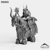 Tabletop Terrain Miniature Riding Horseman Boss 4