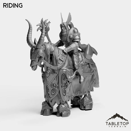 Tabletop Terrain Miniature Riding Horseman Boss 4