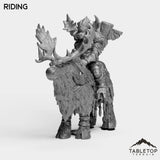 Tabletop Terrain Miniature Riding Mountain Minotaur Female