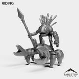 Tabletop Terrain Miniature Riding Murloc on Crab Mount