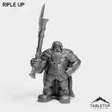 Tabletop Terrain Miniature Rifle Up Dwarf Rifleman