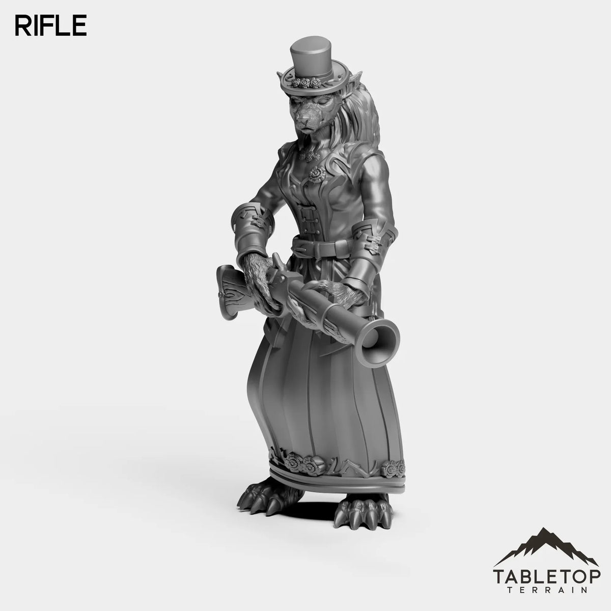 Tabletop Terrain Miniature Rifle Werewolf Feral Female