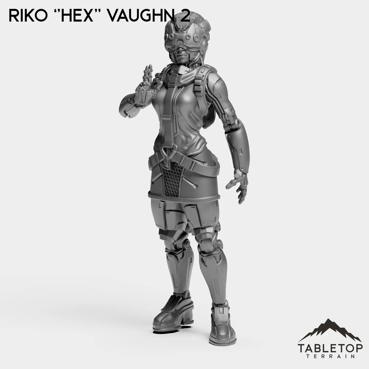 Tabletop Terrain Miniature Riko ''Hex'' Vaughn 2 Riko ''Hex'' Vaughn