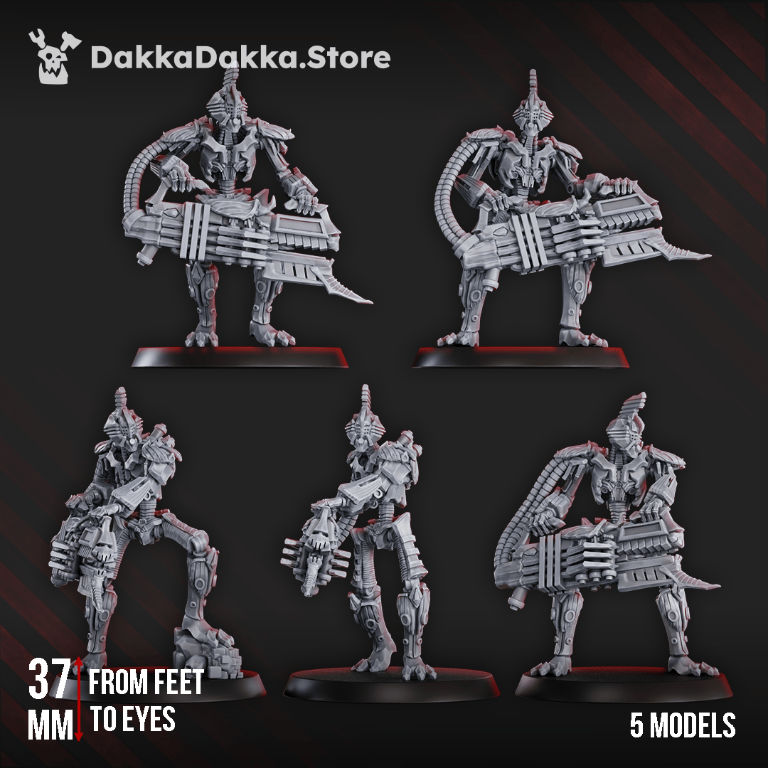 Tabletop Terrain Miniature Robot Legion Guardians x5