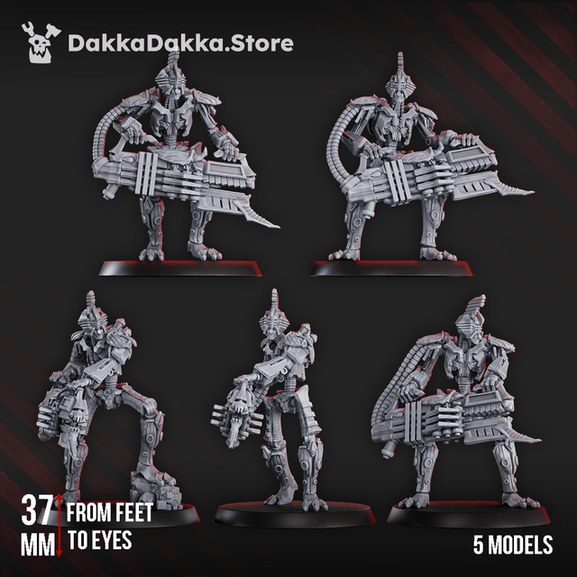 Tabletop Terrain Miniature Robot Legion Guardians x5