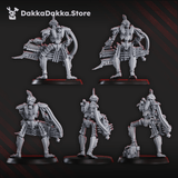 Tabletop Terrain Miniature Robot Legion Guardians x5