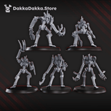 Tabletop Terrain Miniature Robot Legions Flesh Eaters x5