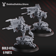 Tabletop Terrain Miniature Robot Legions Heavy Annihilators x2
