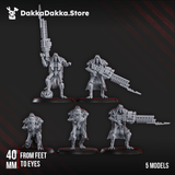 Tabletop Terrain Miniature Robot Legions Sniper Squad x5