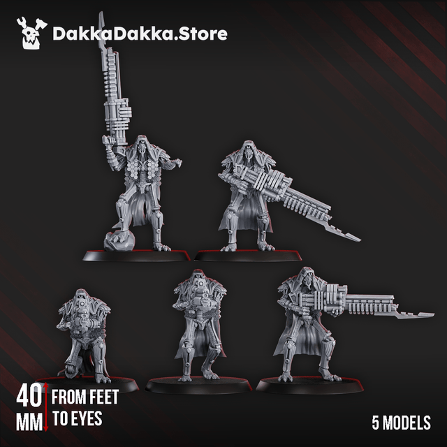 Tabletop Terrain Miniature Robot Legions Sniper Squad x5
