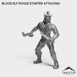 Tabletop Terrain Miniature Rogue Attacking Blood Elf Starters