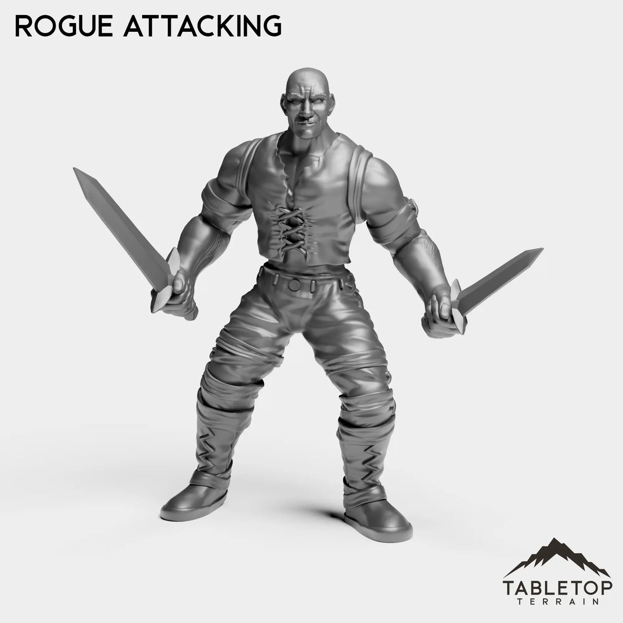 Tabletop Terrain Miniature Rogue Attacking Human Starters