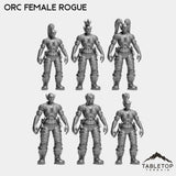 Tabletop Terrain Miniature Rogue Orc Female Starters