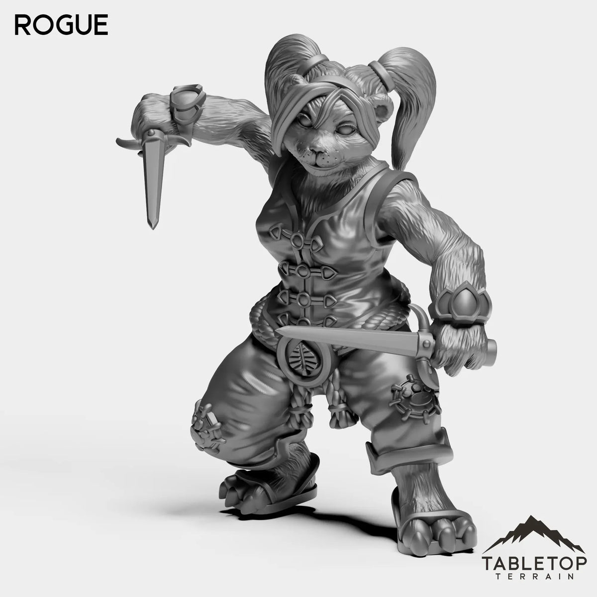 Tabletop Terrain Miniature Rogue Panda Starter Female