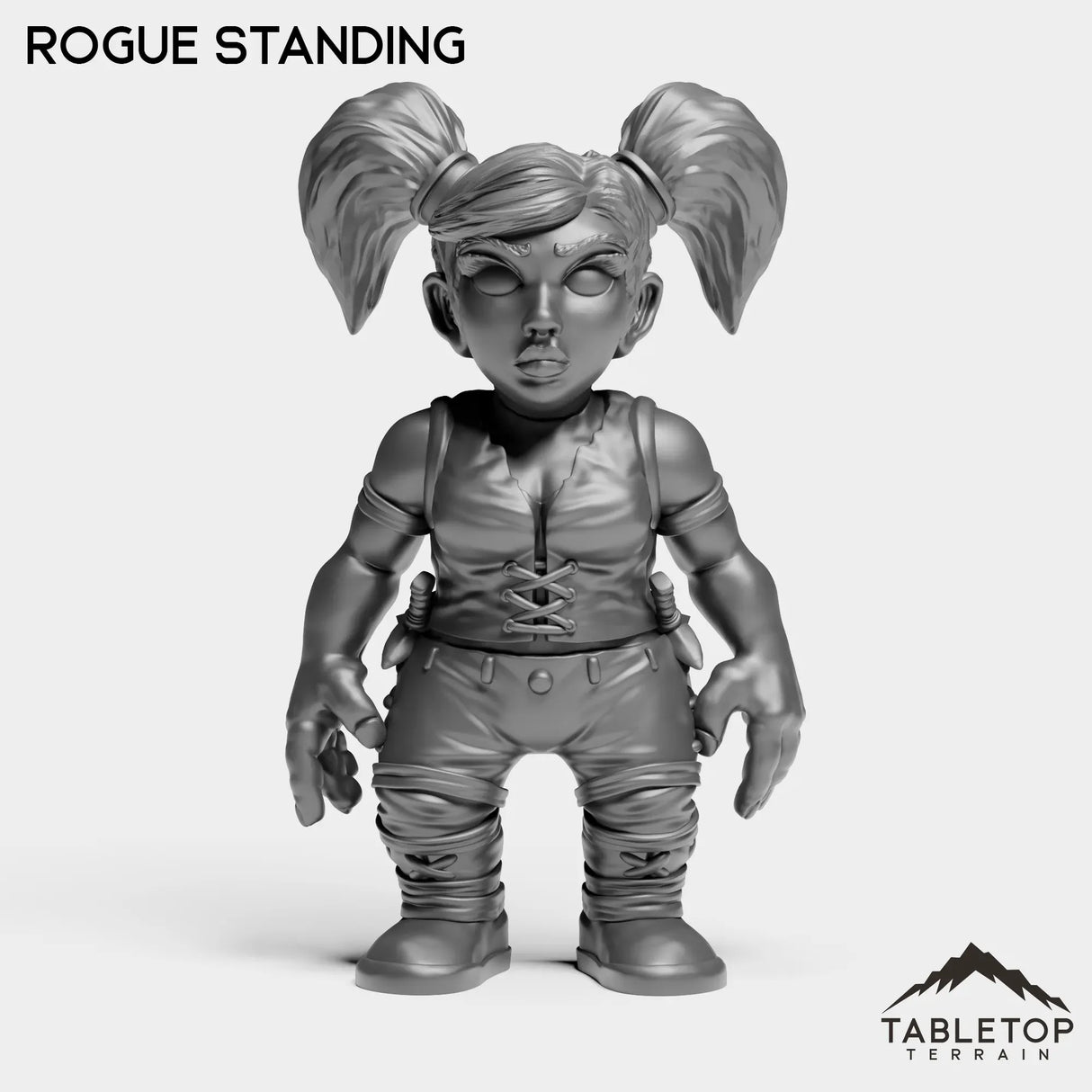 Tabletop Terrain Miniature Rogue Standing Gnome Starters Female