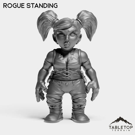 Tabletop Terrain Miniature Rogue Standing Gnome Starters Female