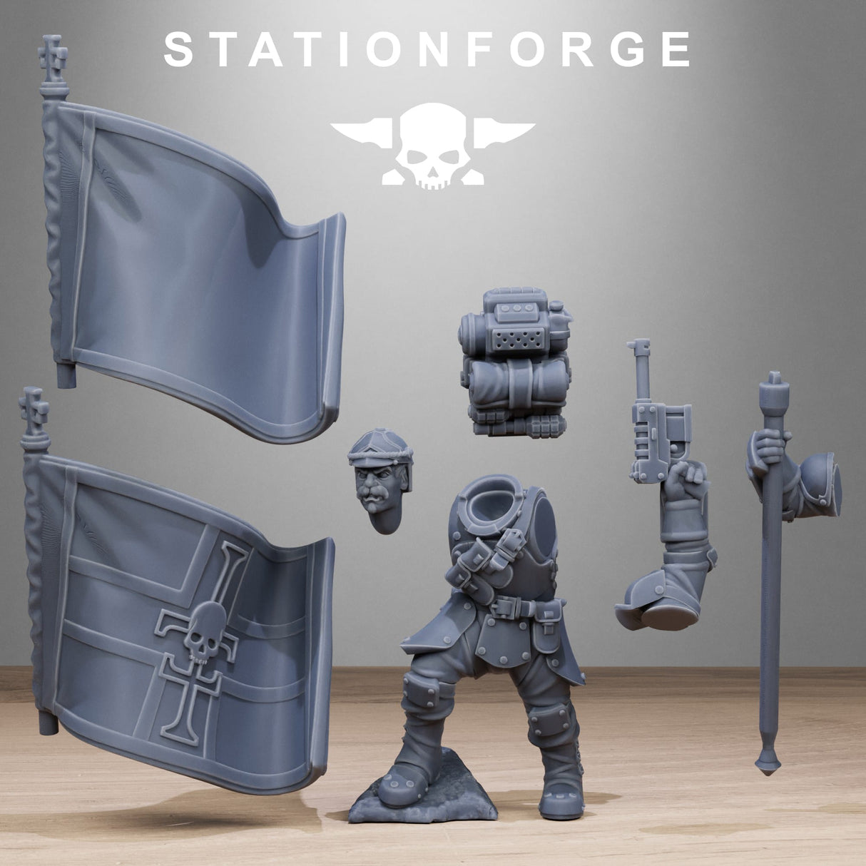 Tabletop Terrain Miniature RoyalGuard Bastioners