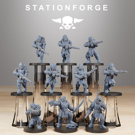Tabletop Terrain Miniature RoyalGuard Infantry