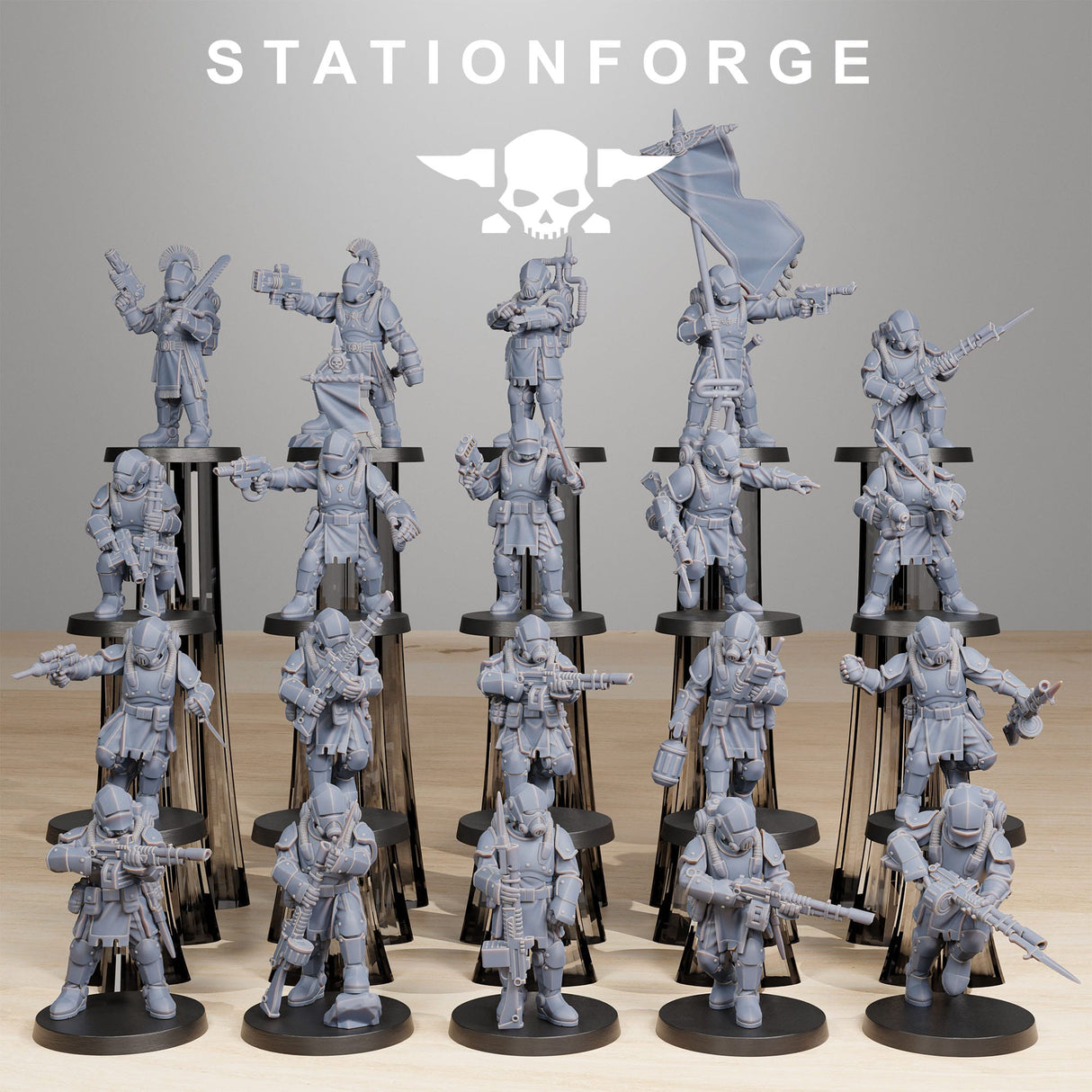 Tabletop Terrain Miniature RoyalGuard Infantry 2