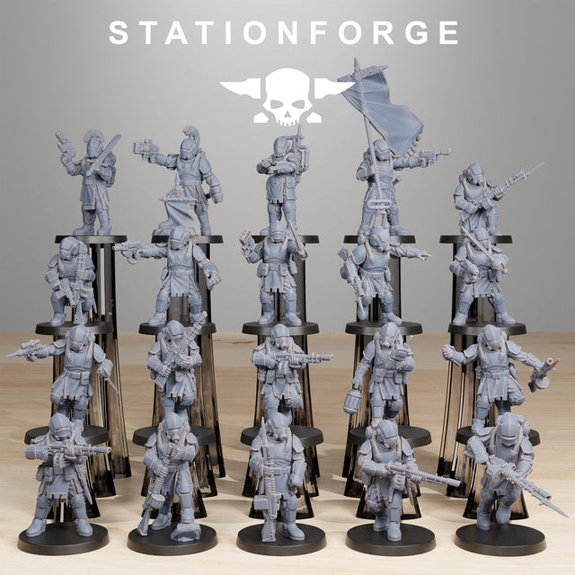 Tabletop Terrain Miniature RoyalGuard Infantry 2