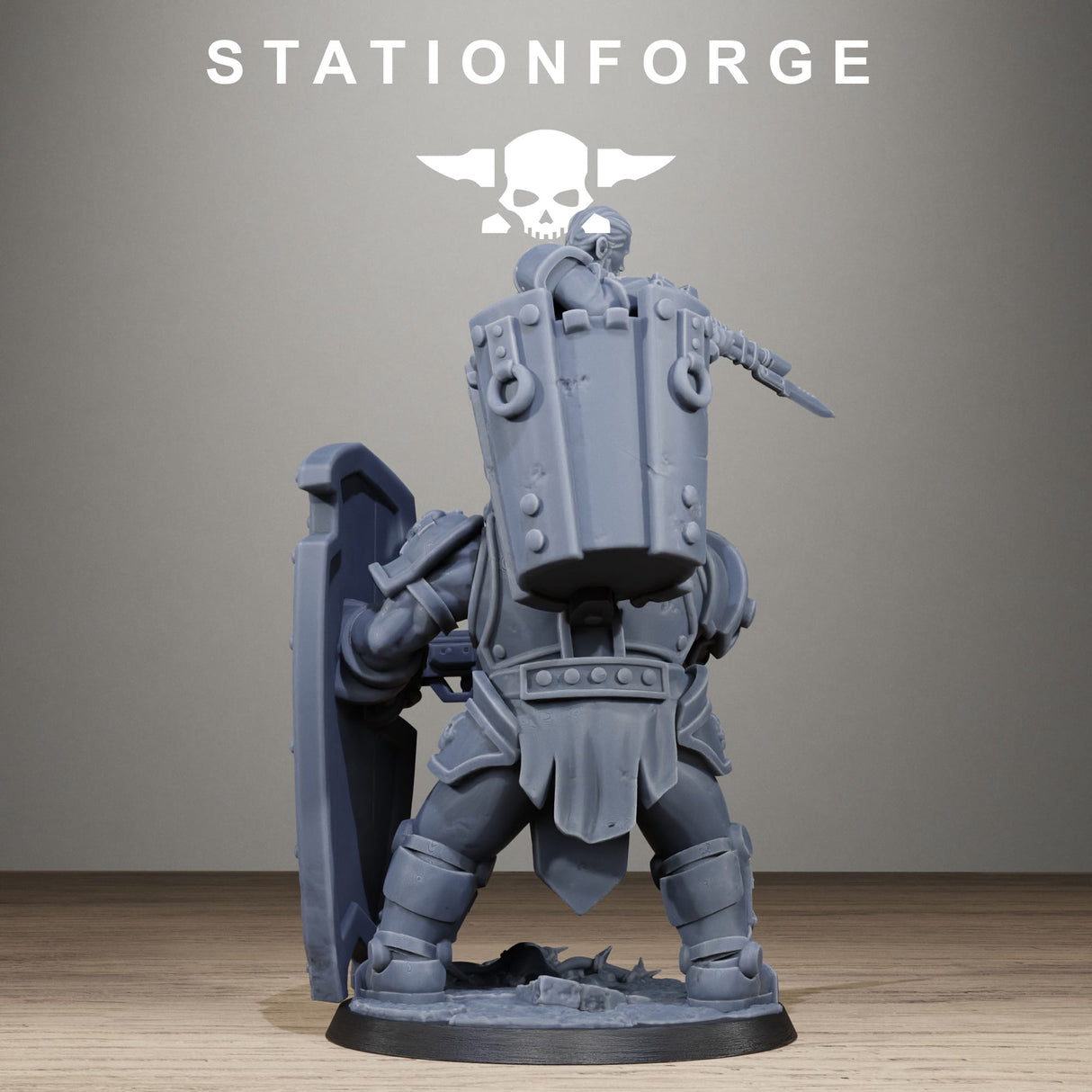 Tabletop Terrain Miniature RoyalGuard Shield Bearer