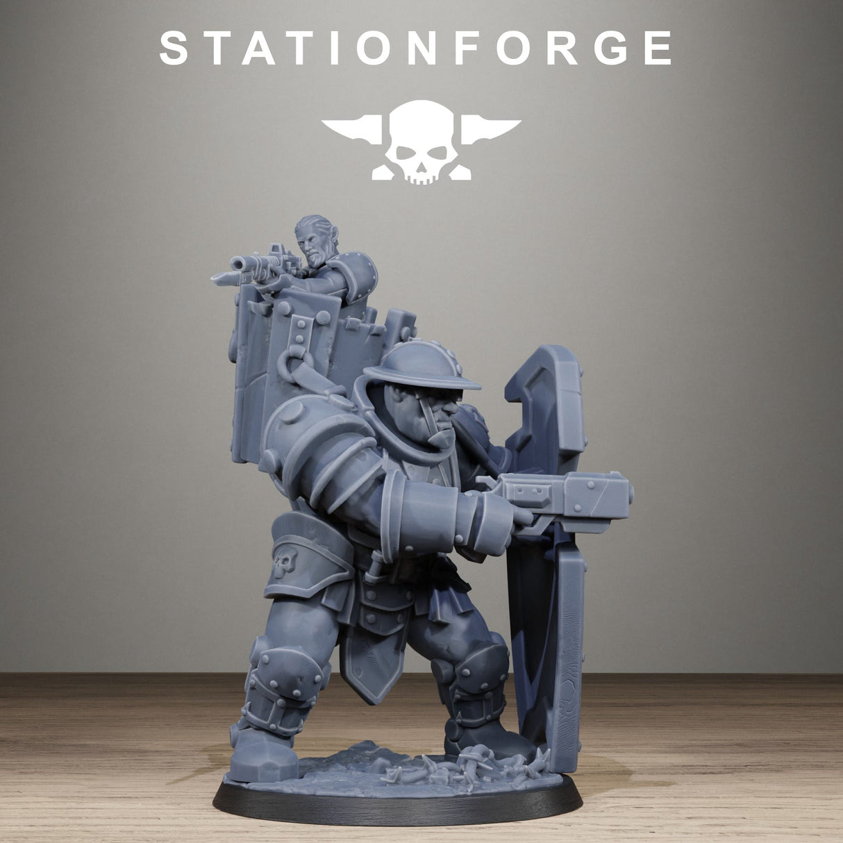 Tabletop Terrain Miniature RoyalGuard Shield Bearer