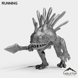 Tabletop Terrain Miniature Running Murlocs with Spears
