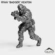 Tabletop Terrain Miniature Ryan ''Badger'' Keaton - Strike Team Omega & Almighty Friends