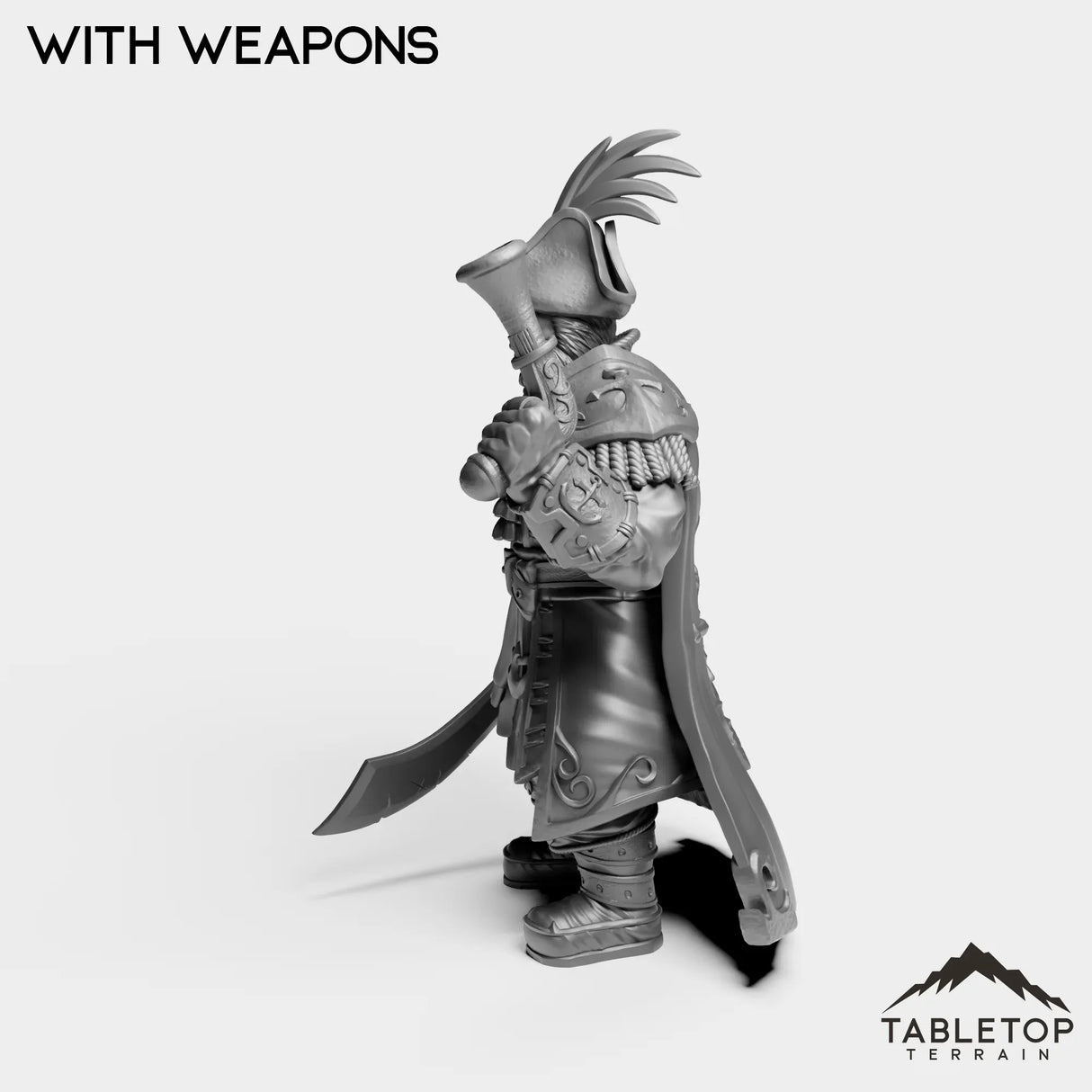 Tabletop Terrain Miniature Sailor Admiral
