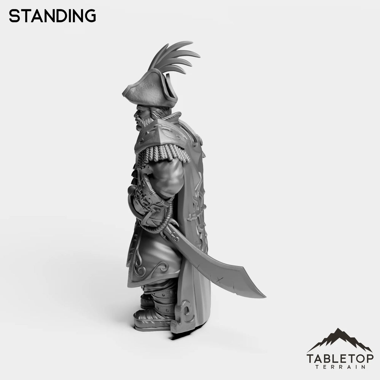 Tabletop Terrain Miniature Sailor Admiral