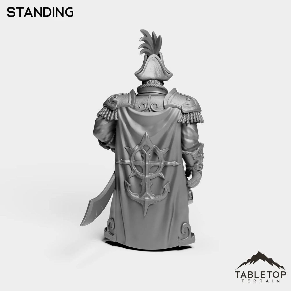Tabletop Terrain Miniature Sailor Admiral